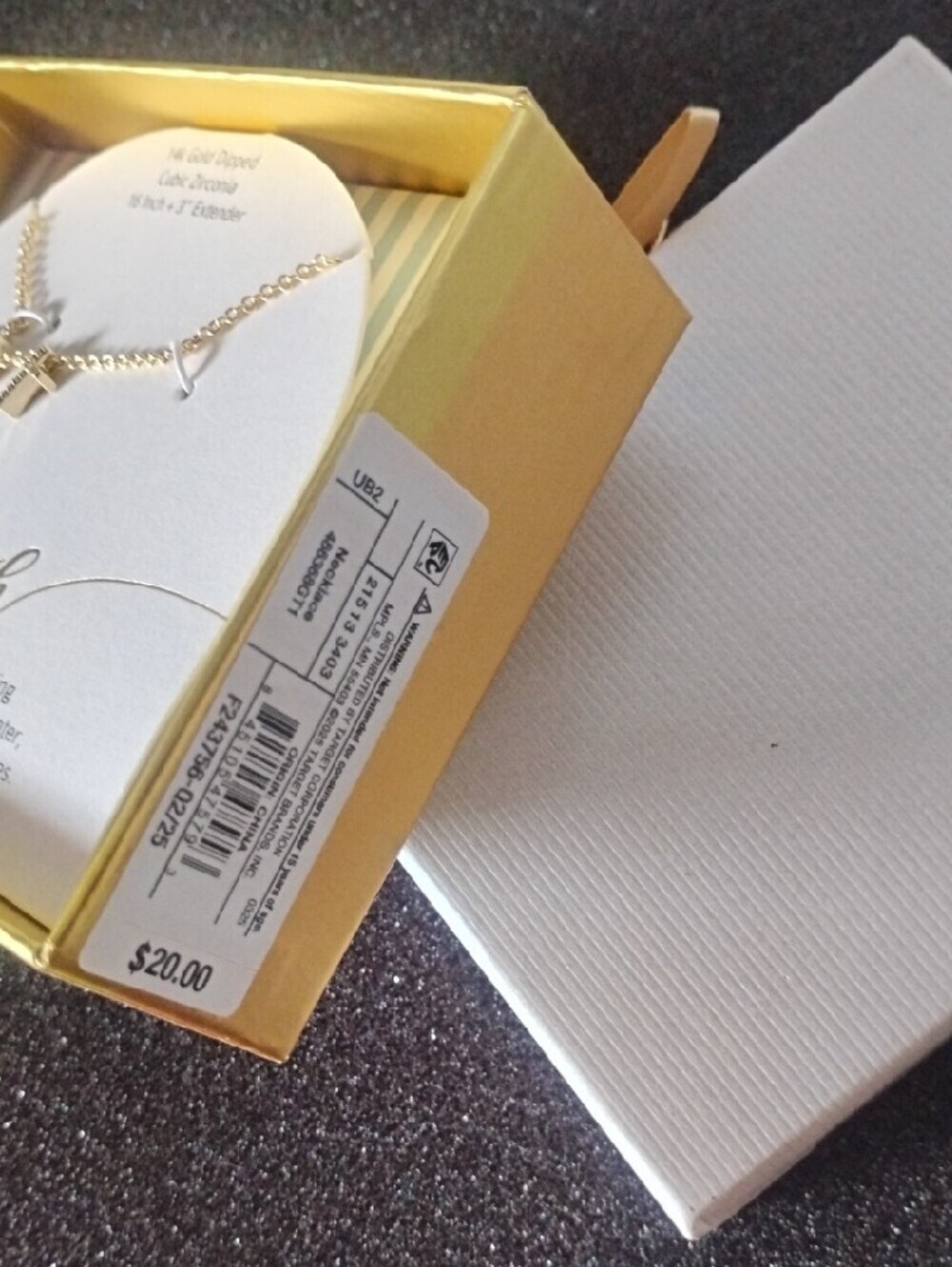 Target Gold Tone Cross Necklace and Gold Ring Set - Picture 4 of 5